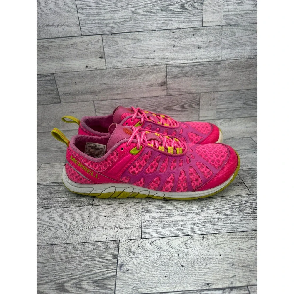 Merrell Mix Master Glide Pink Lime Trail Running Shoes Women Sz 6 J57320 Vibram